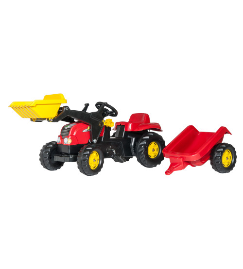 Traktors ar pedāļiem ar piekabi un kausu RollyKid-X 023127 (2,5-5 gadiem) Vācija